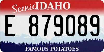 ID license plate E879089
