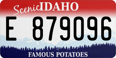 ID license plate E879096