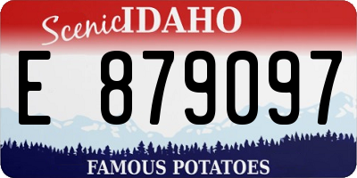 ID license plate E879097