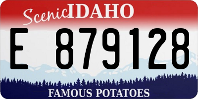 ID license plate E879128