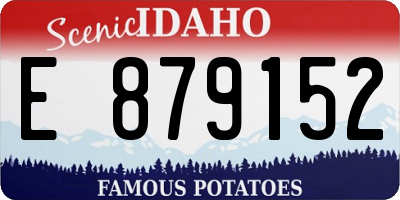 ID license plate E879152