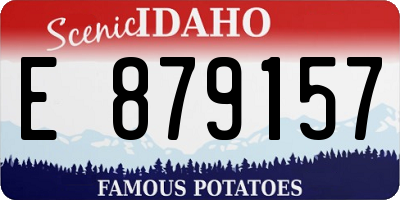 ID license plate E879157