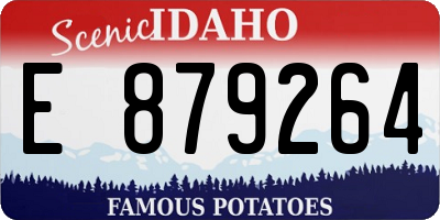 ID license plate E879264