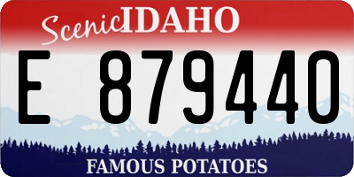 ID license plate E879440
