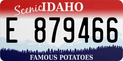 ID license plate E879466