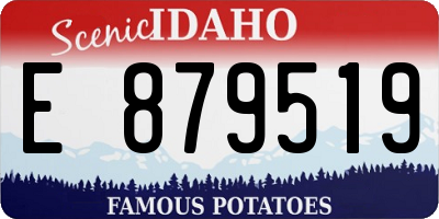 ID license plate E879519