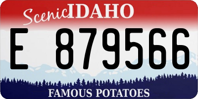 ID license plate E879566