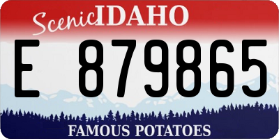 ID license plate E879865