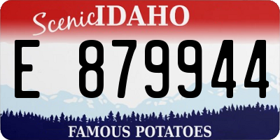 ID license plate E879944