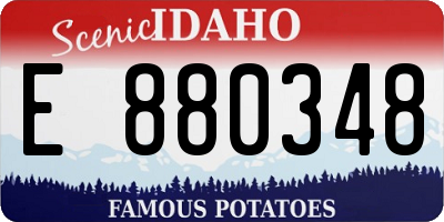 ID license plate E880348