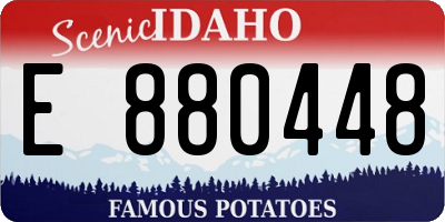 ID license plate E880448