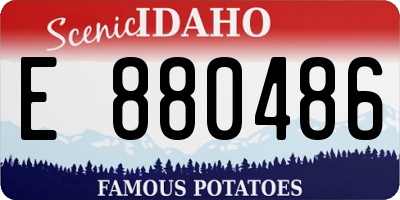 ID license plate E880486