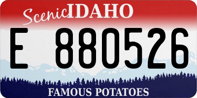 ID license plate E880526