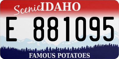 ID license plate E881095