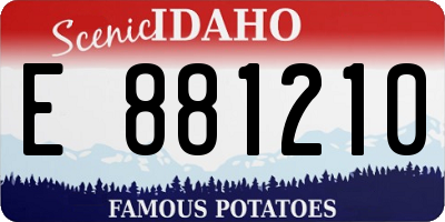 ID license plate E881210