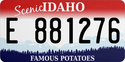 ID license plate E881276