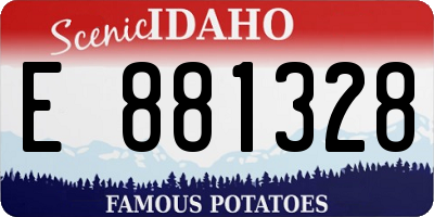 ID license plate E881328