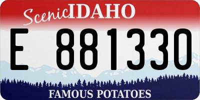 ID license plate E881330