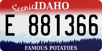 ID license plate E881366