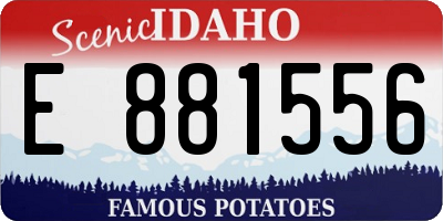 ID license plate E881556