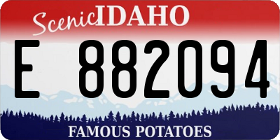 ID license plate E882094