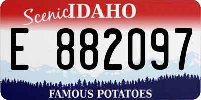 ID license plate E882097