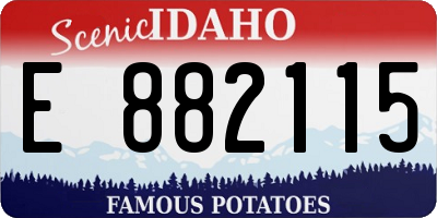 ID license plate E882115