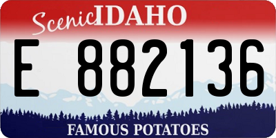 ID license plate E882136