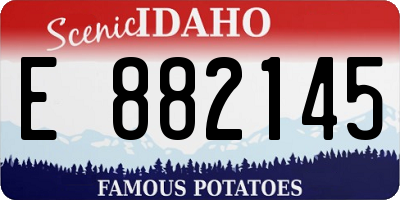 ID license plate E882145