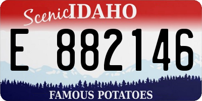 ID license plate E882146