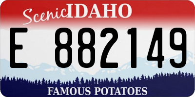 ID license plate E882149