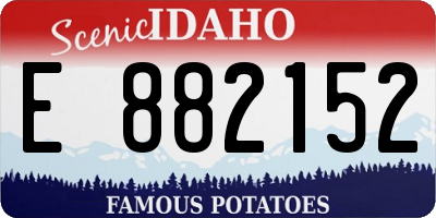 ID license plate E882152