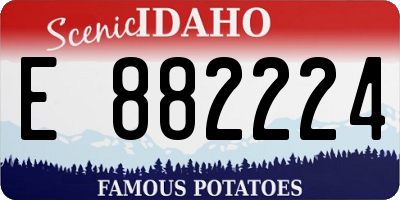 ID license plate E882224