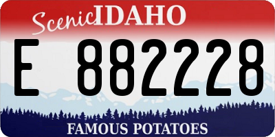 ID license plate E882228