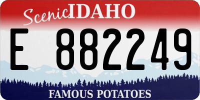 ID license plate E882249