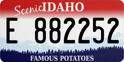 ID license plate E882252
