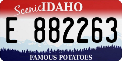 ID license plate E882263