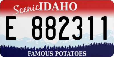ID license plate E882311