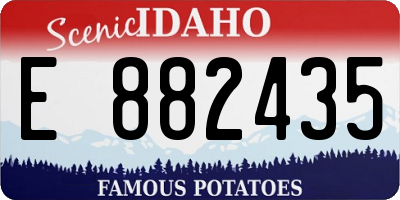 ID license plate E882435