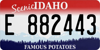 ID license plate E882443