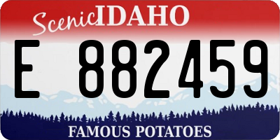 ID license plate E882459