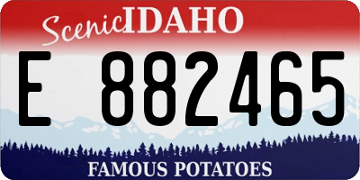 ID license plate E882465