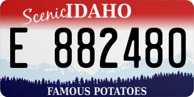 ID license plate E882480