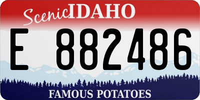 ID license plate E882486