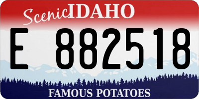 ID license plate E882518
