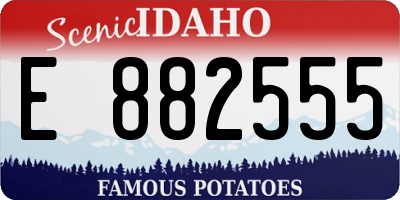 ID license plate E882555