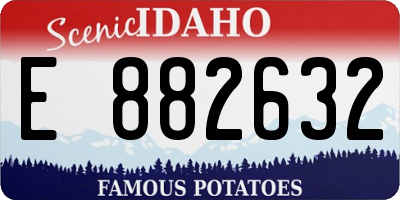 ID license plate E882632