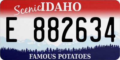 ID license plate E882634