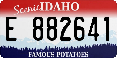 ID license plate E882641