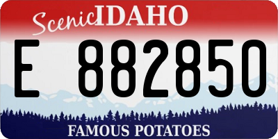ID license plate E882850